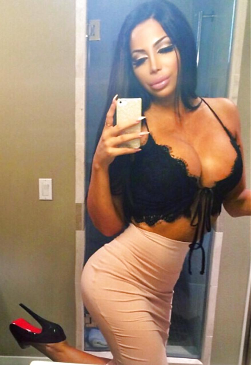 17P Fake big plastic titted greek slut