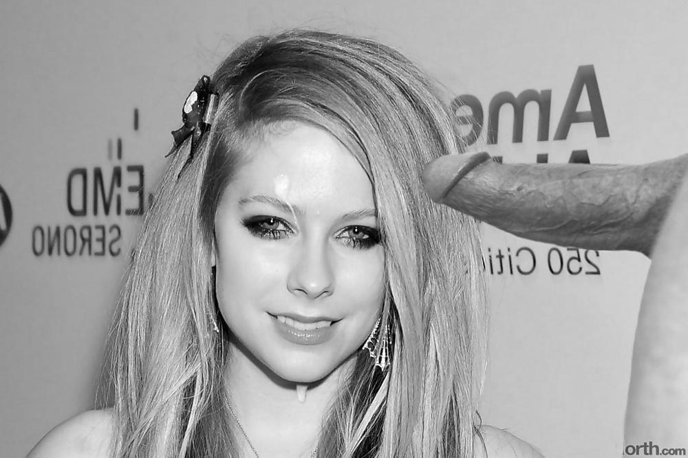 20P Avril Lavigne cumshots & bukkake #3