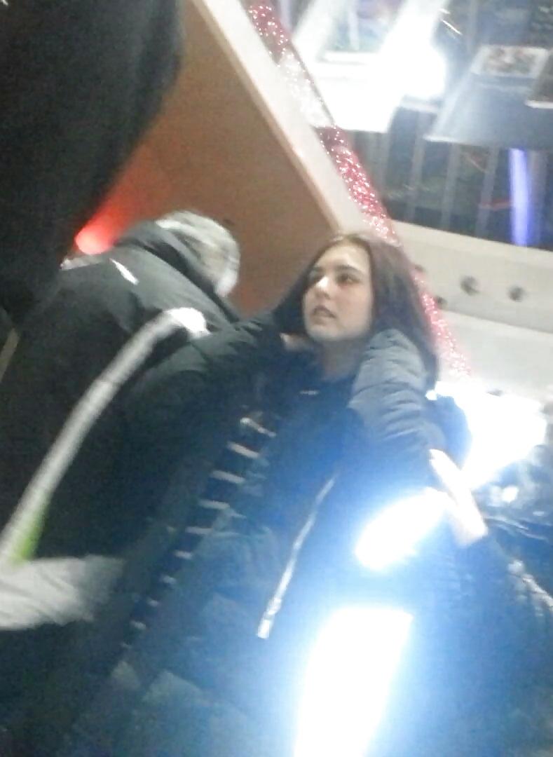 23P Spy sexy teens face mall romanian