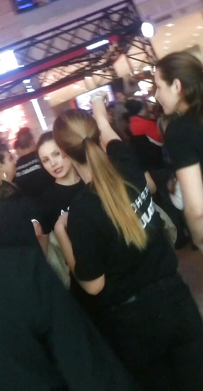 23P Spy sexy teens face mall romanian