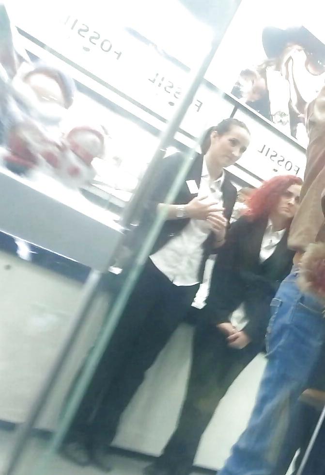 23P Spy sexy teens face mall romanian
