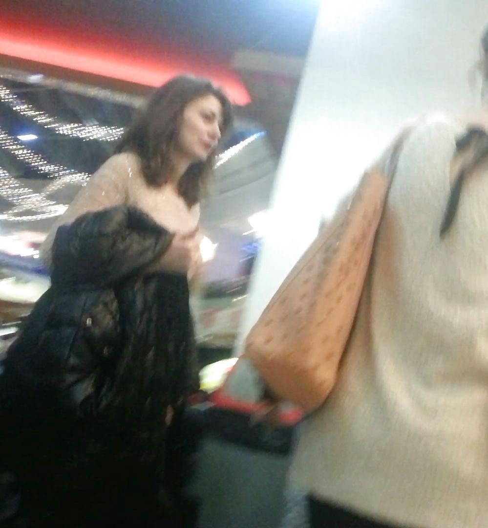 23P Spy sexy teens face mall romanian