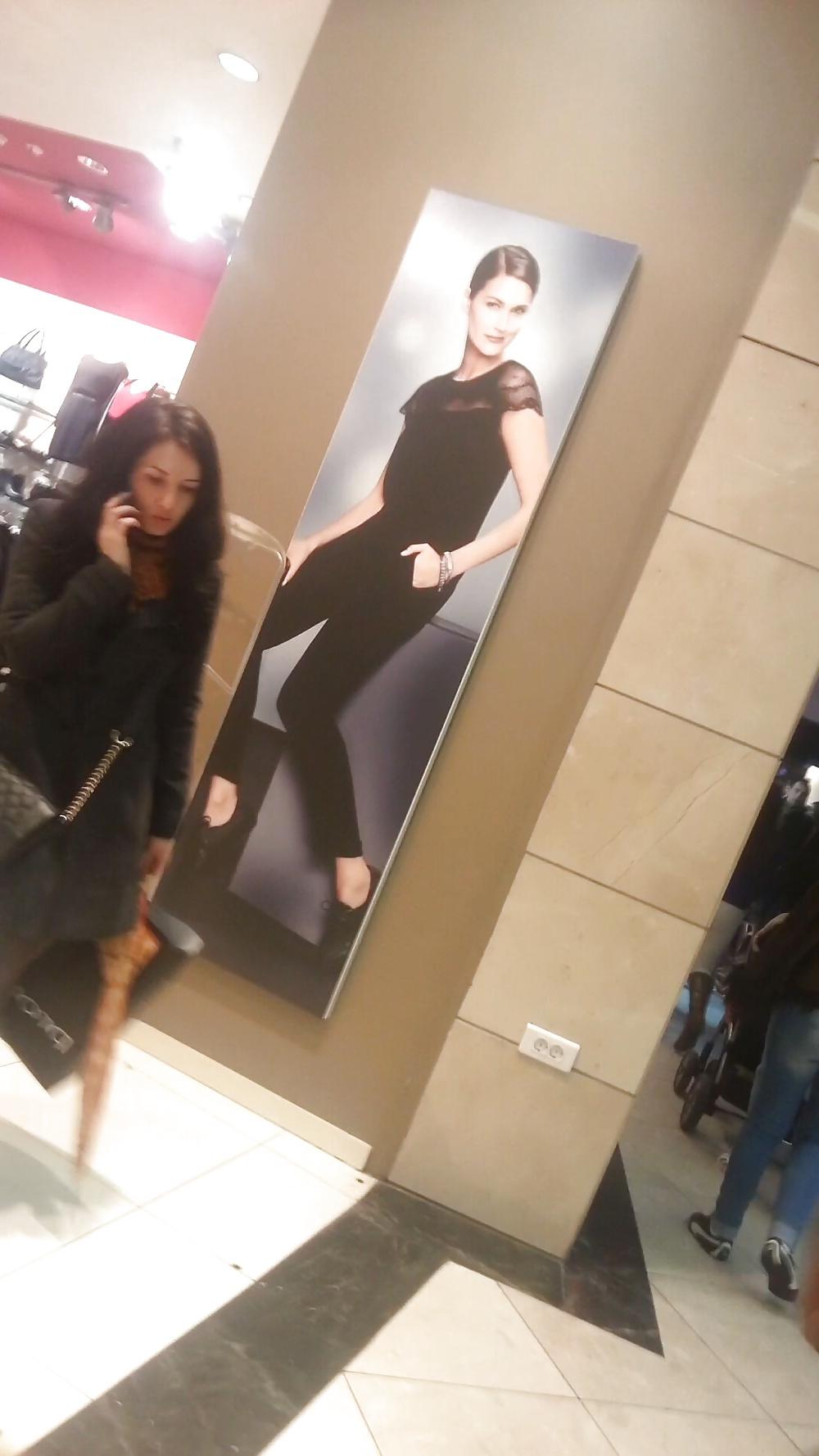 23P Spy sexy teens face mall romanian