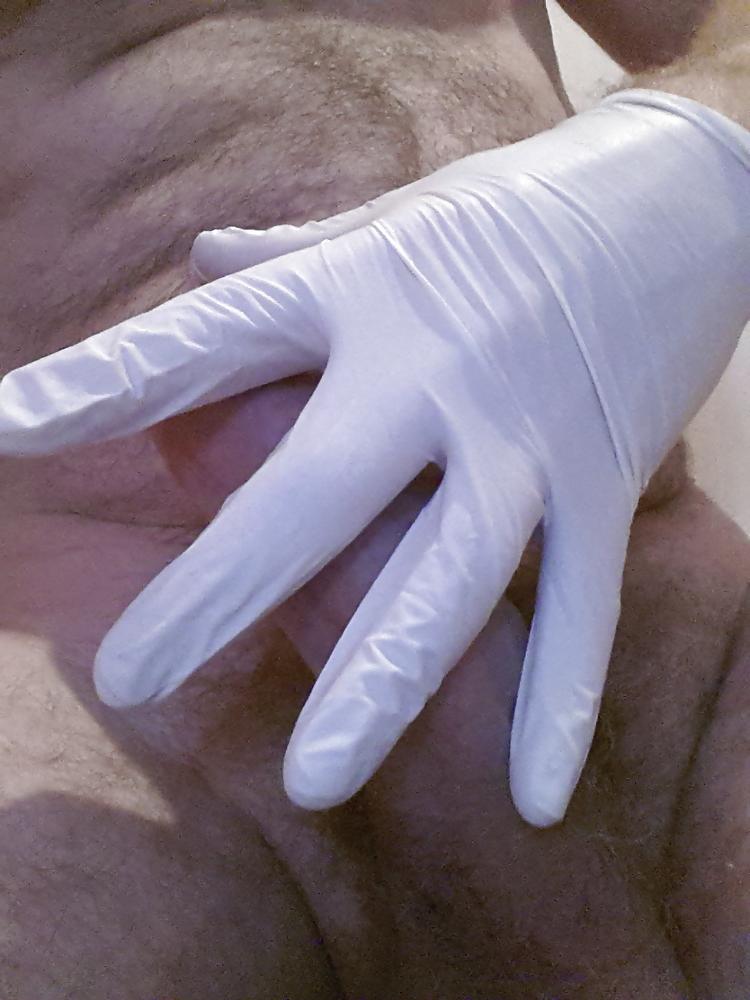 6P Rubber glove wank