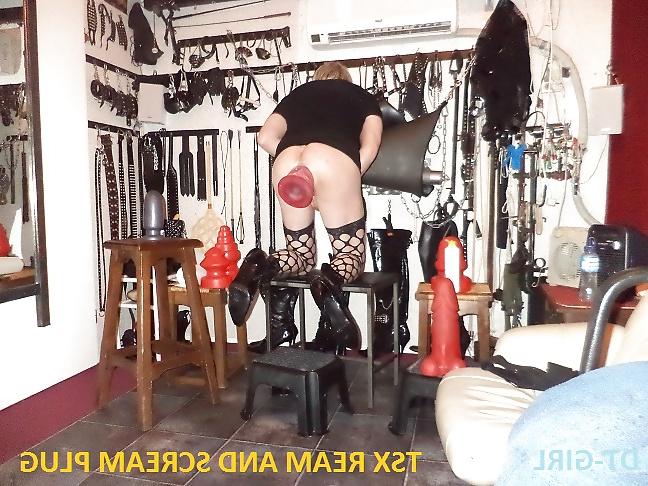 24P REAM AND SCREAM BUTTPLUG DILDO FROM TSX