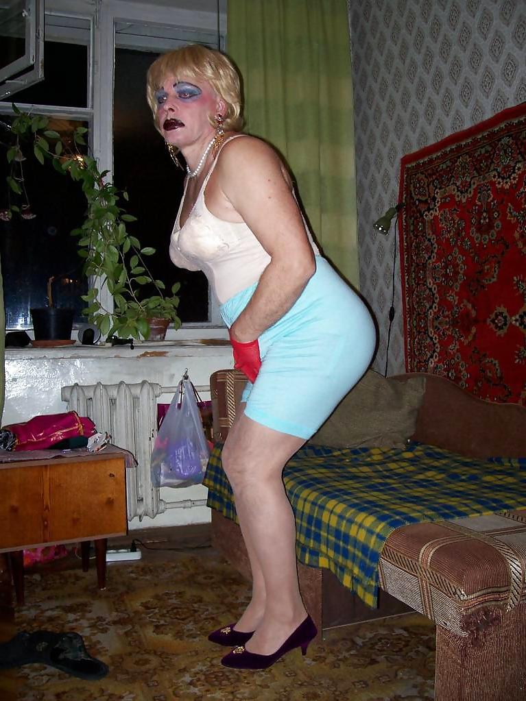 25P Larisa! Russian mature transvestite!