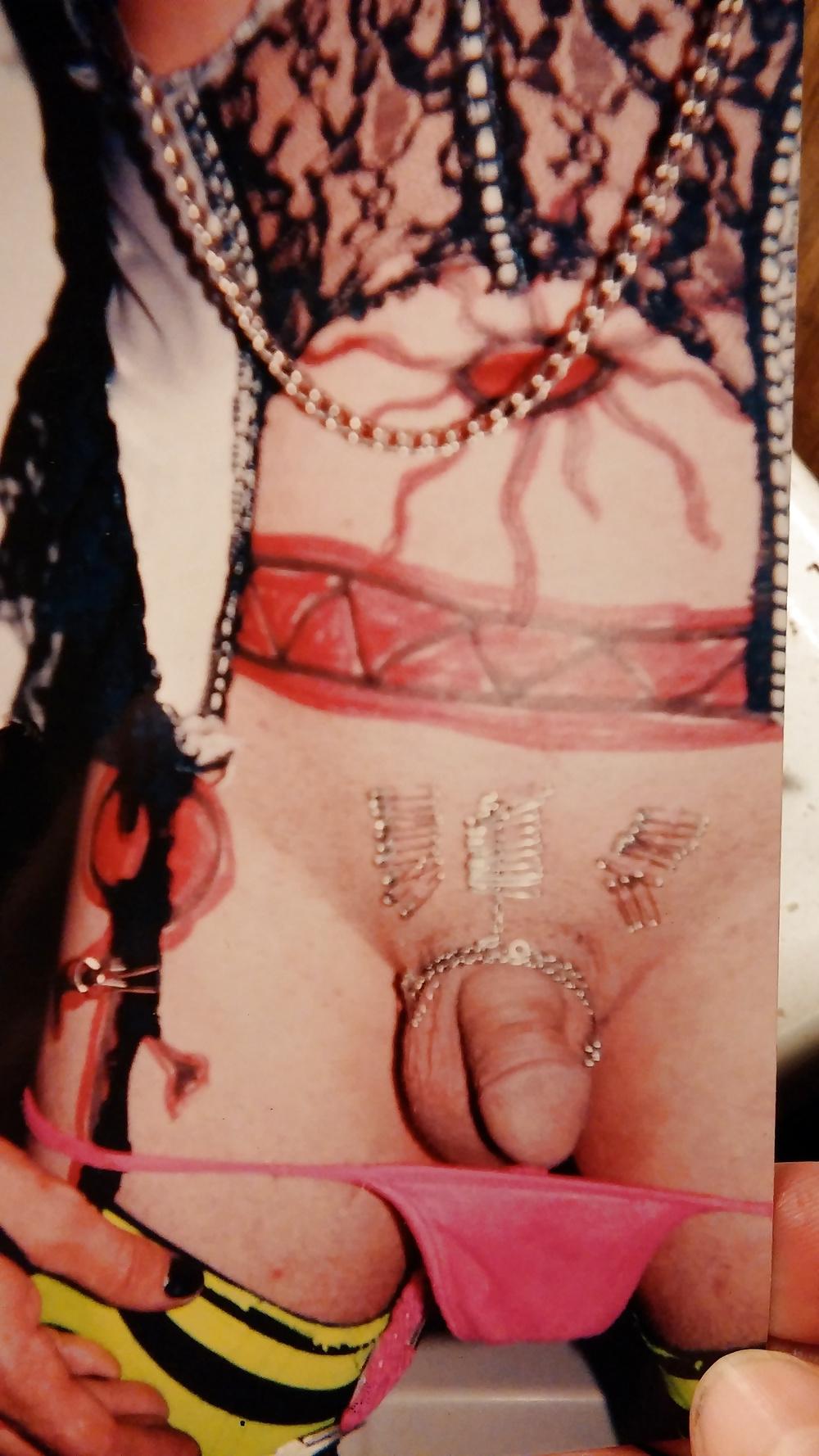 6P Sissy slave black cock whore
