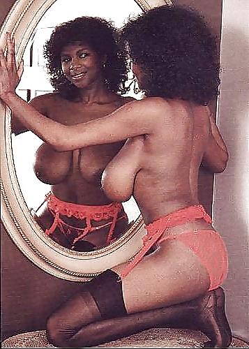 25P Vintage ebony women in stockings.