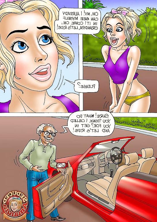 15P Seduced Amanda - Grandpa and His New Ride