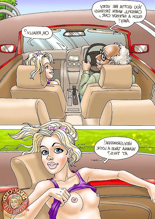 15P Seduced Amanda - Grandpa and His New Ride