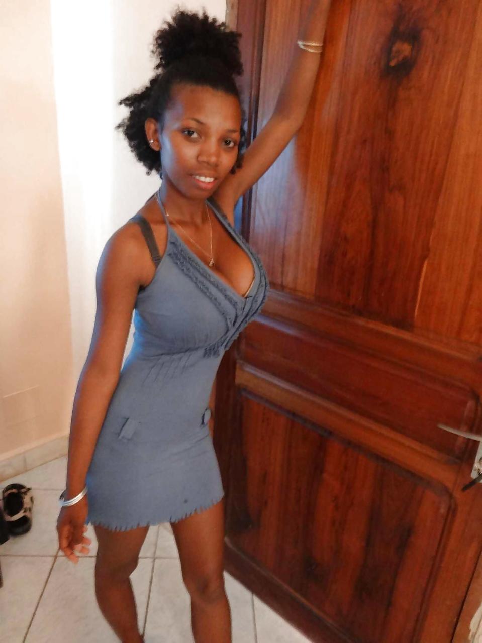 8P Slim and Young Ebony with Huge Tits