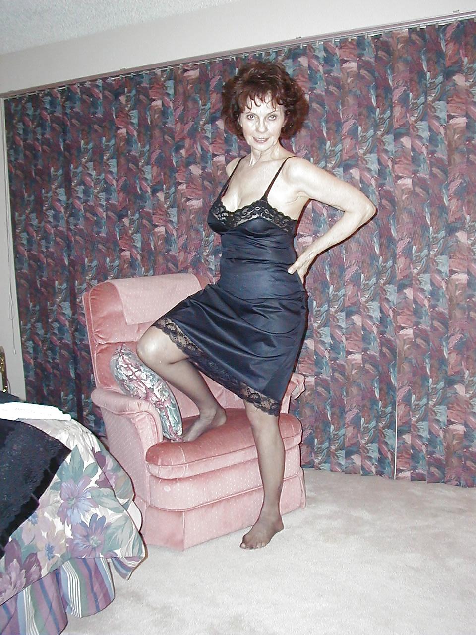 21P Granny in lingerie