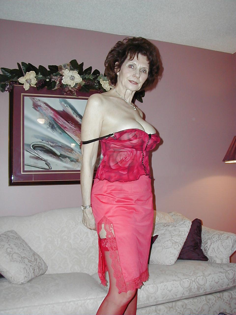 21P Granny in lingerie