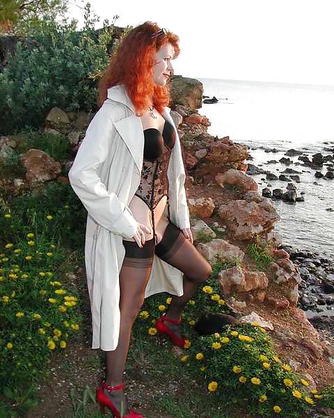 25P Mature redhead lady prefers ff nylons