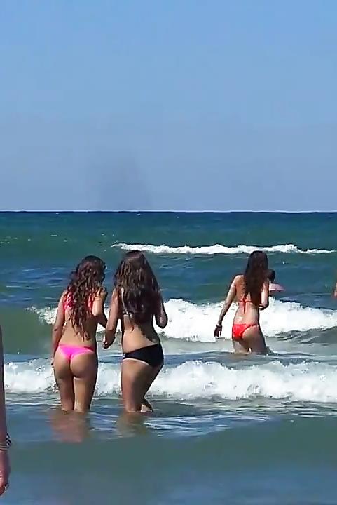 25P Spy bikiny beach teens summer romanian