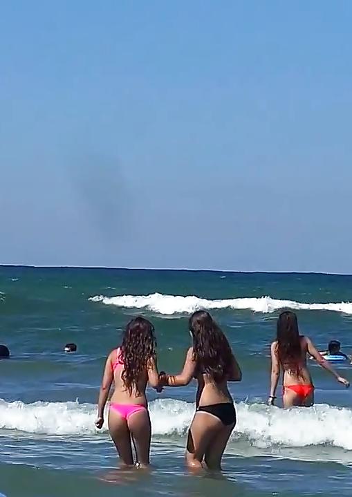 25P Spy bikiny beach teens summer romanian
