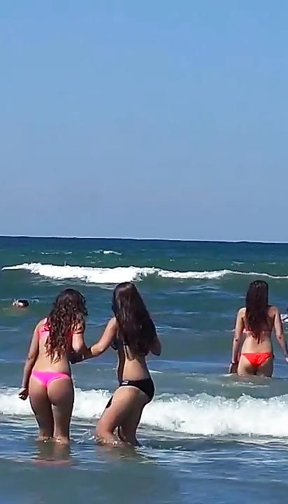 25P Spy bikiny beach teens summer romanian