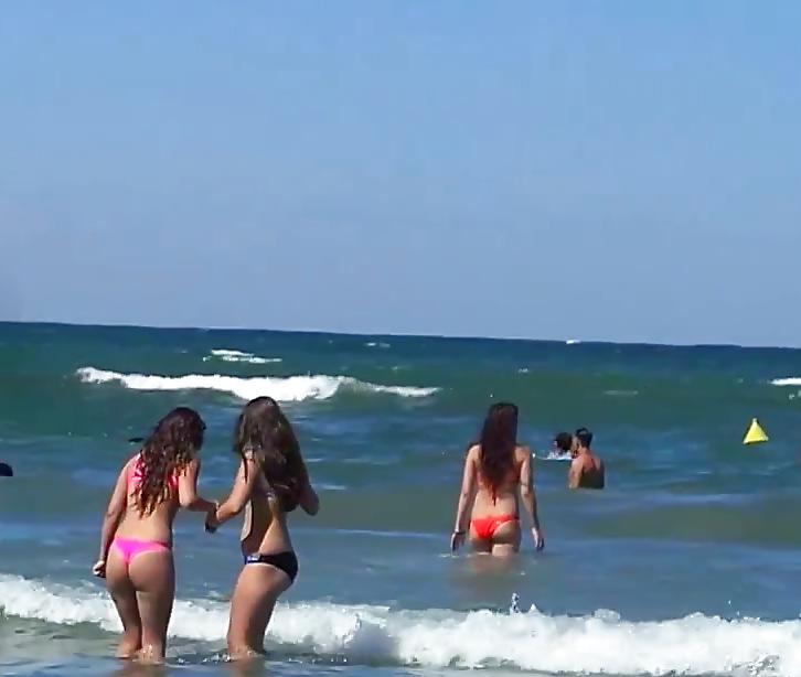 25P Spy bikiny beach teens summer romanian