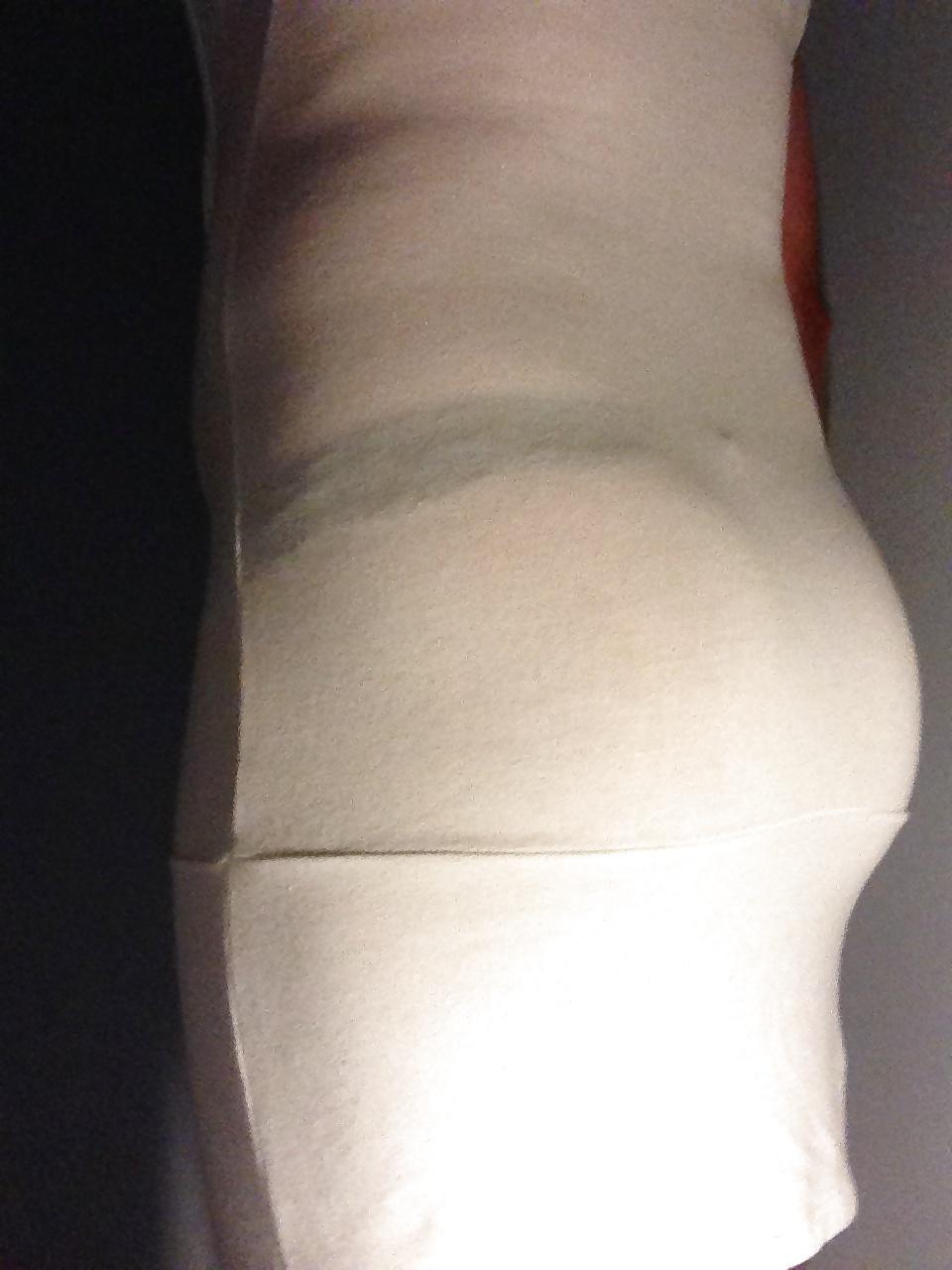 25P Curvy pregnant bubble butt teen slut see thru white dress