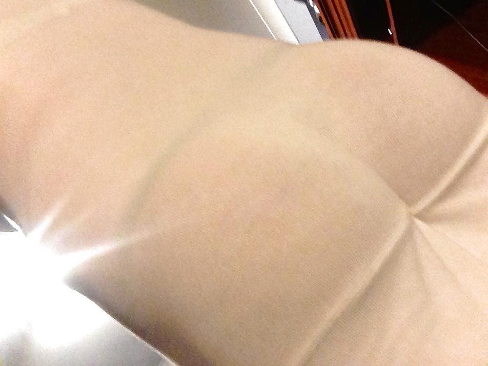 25P Curvy pregnant bubble butt teen slut see thru white dress