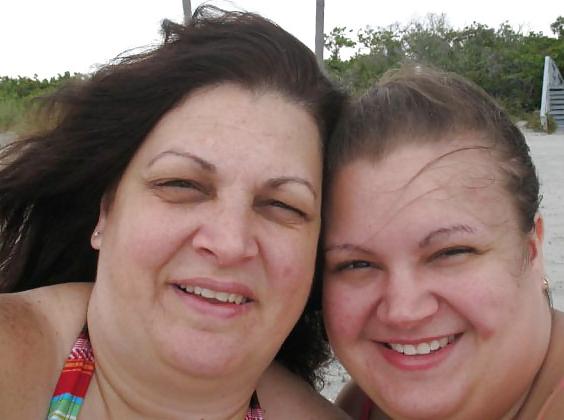 11P Mom and daughter's friend at beach