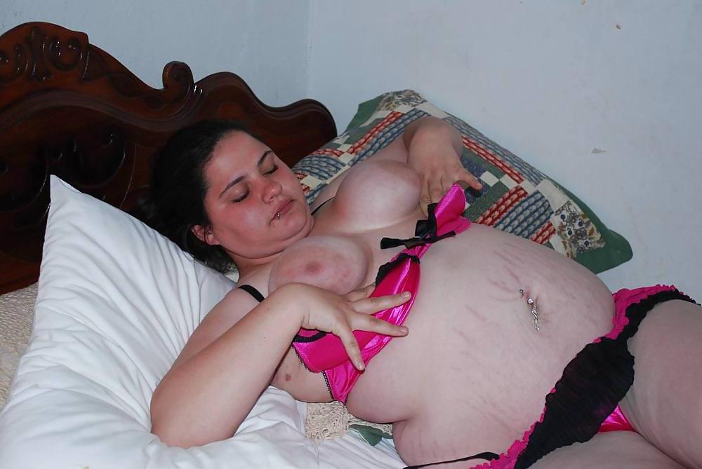 18P BBW in pink underwear