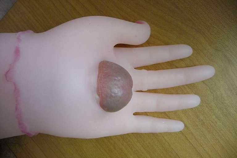 8P My cock with rubber hand sex toy