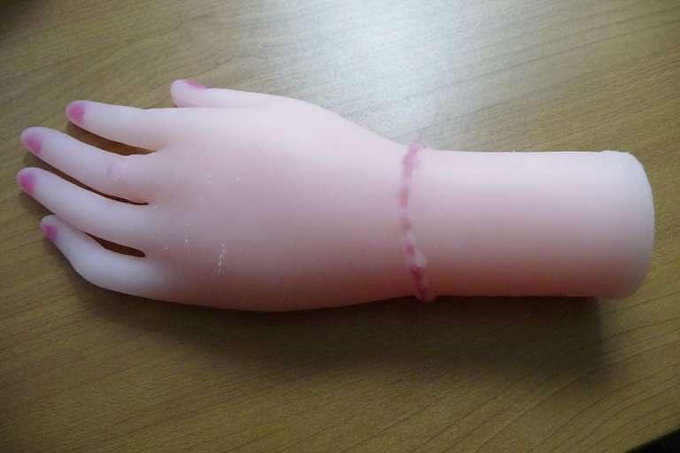 8P My cock with rubber hand sex toy