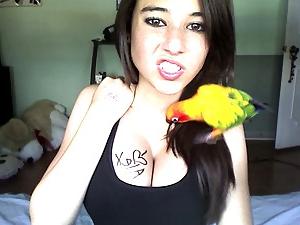 25P Tiny girl with BIG TITS (Boobs)