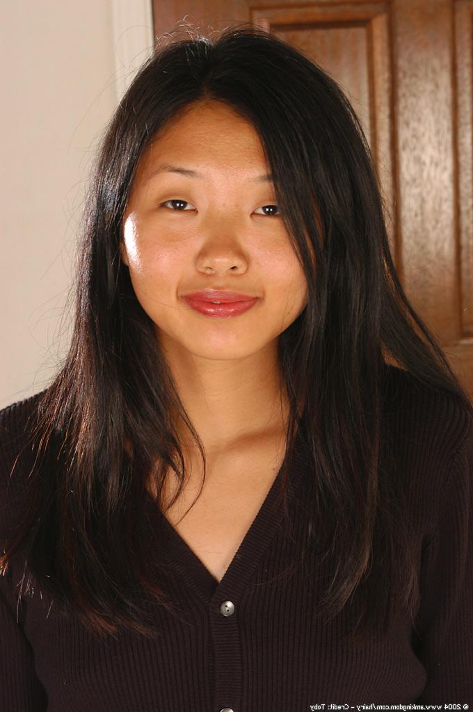 16P Asian slut with a hairy cunt and sexy tiny tits Janet is showing them
