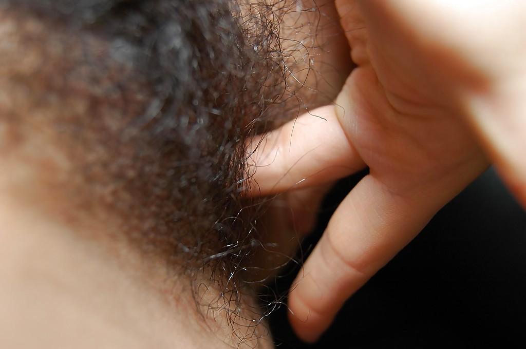 16P Fuckable asian teen with shaggy bush has some pussy fingering and vibing fun