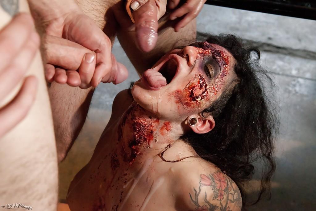 16P Tattooed hotties get fucked hard in the official Walking Dead parody
