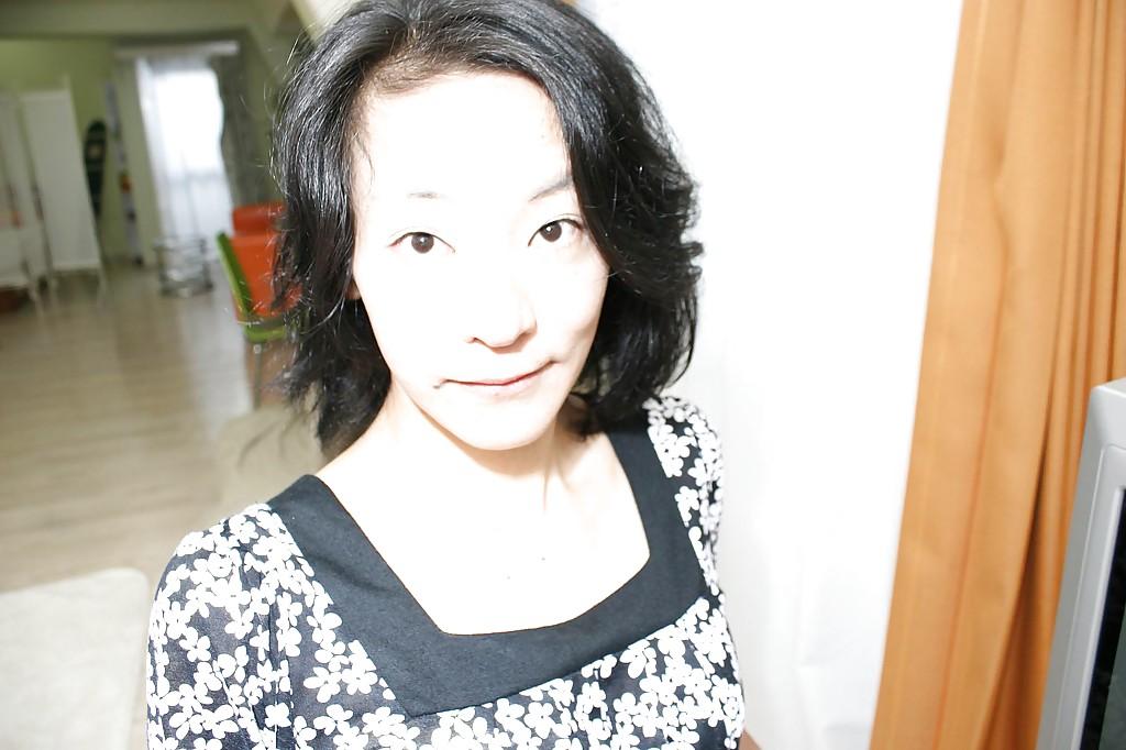 16P Naughty asian MILF Aya Sakuma undressing and exposing her holes