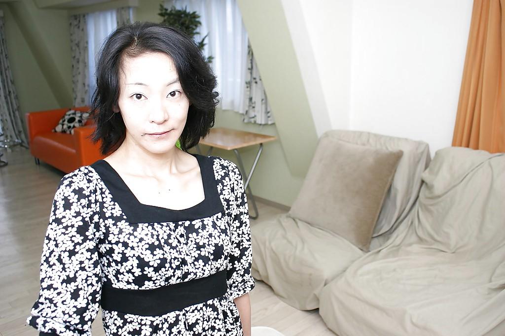 16P Naughty asian MILF Aya Sakuma undressing and exposing her holes