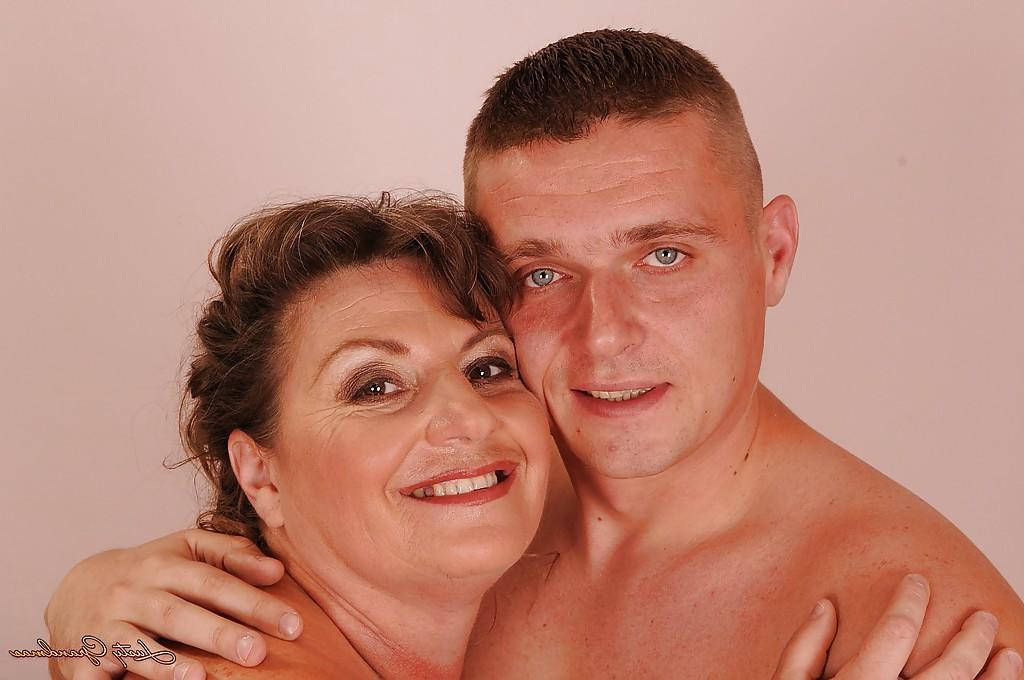 16P Fatty granny with massive melons gets fucked and takes cumshot on her tongue