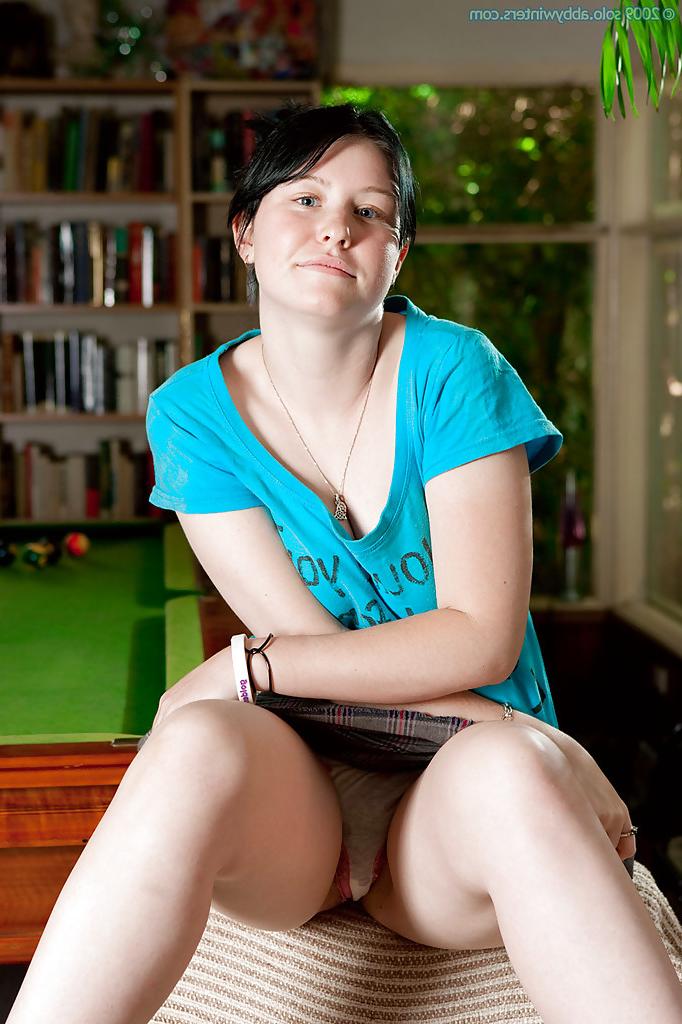 16P Cute 18 year old amateur Clara pinches nipples after nice panty upskirt