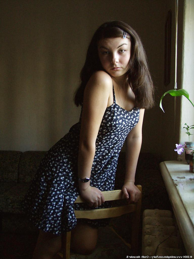 16P Horny young amateur babe Katta taking off her clothes and posing