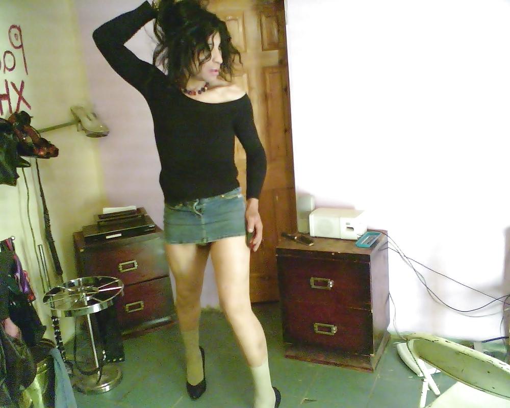 25P My size 3 BUBBLE GUM  Denim mini skirt