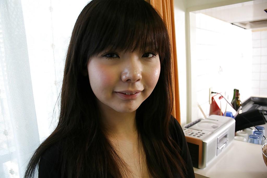 16P Chubby asian girl in lingerie and pantyhose undressing and vibing her slit