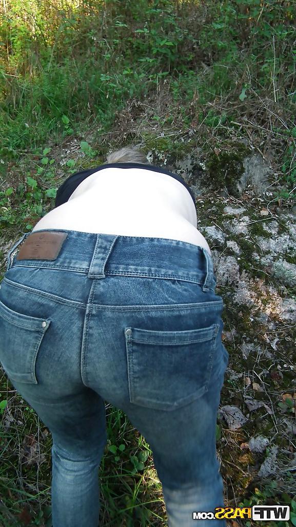 16P Sexy clothed girlfriend is filming unforgettable outdoor POV