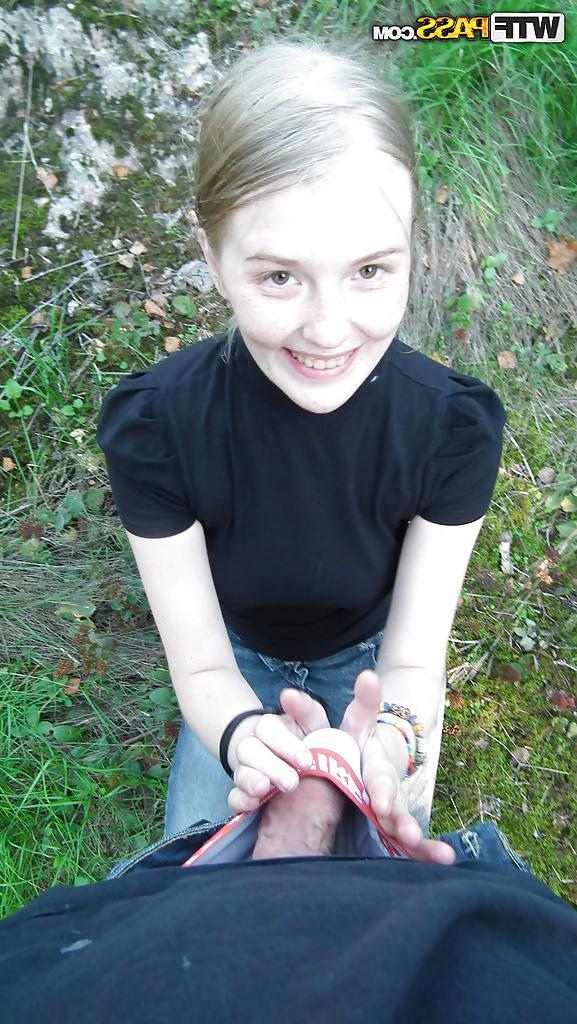 16P Sexy clothed girlfriend is filming unforgettable outdoor POV