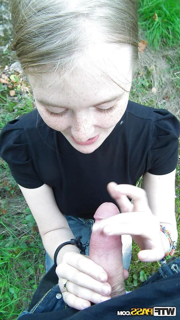 16P Sexy clothed girlfriend is filming unforgettable outdoor POV
