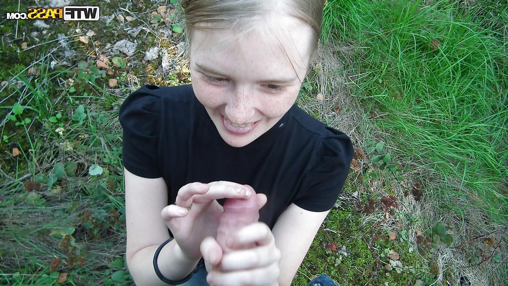 16P Sexy clothed girlfriend is filming unforgettable outdoor POV
