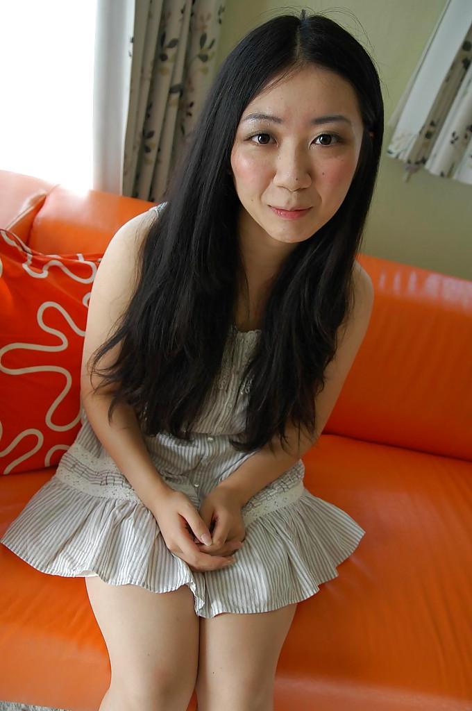 16P Asian teen Jun Matsubara undressing and spreading her lower lips