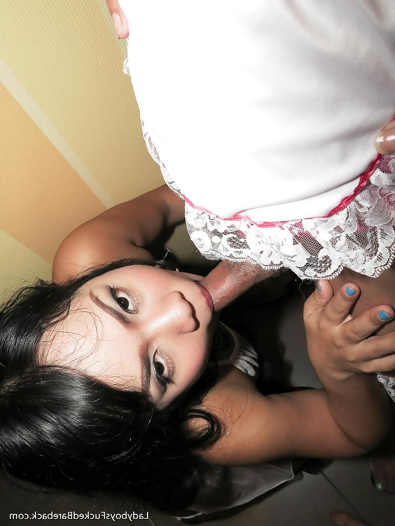 16P Cute Ladyboy Kita sticking her shecock into a sexy Asian chick's pussy