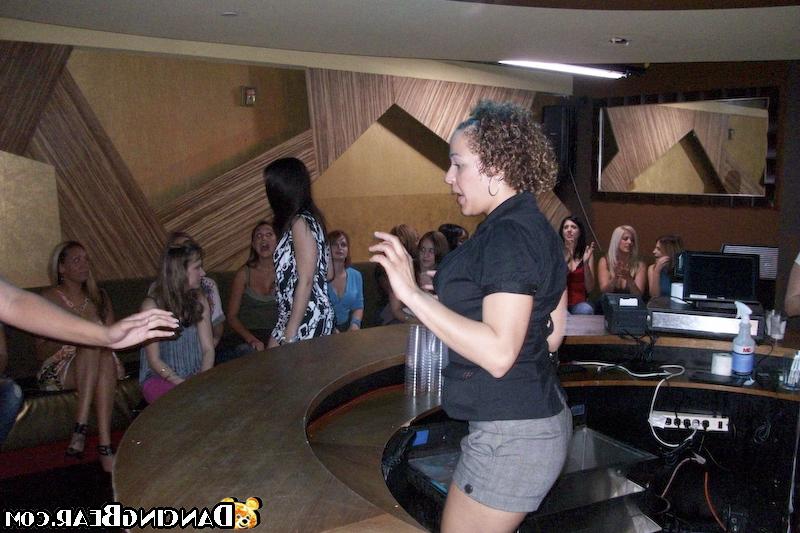 16P Clothed babes do blowjobs to a stripper on a non nude party
