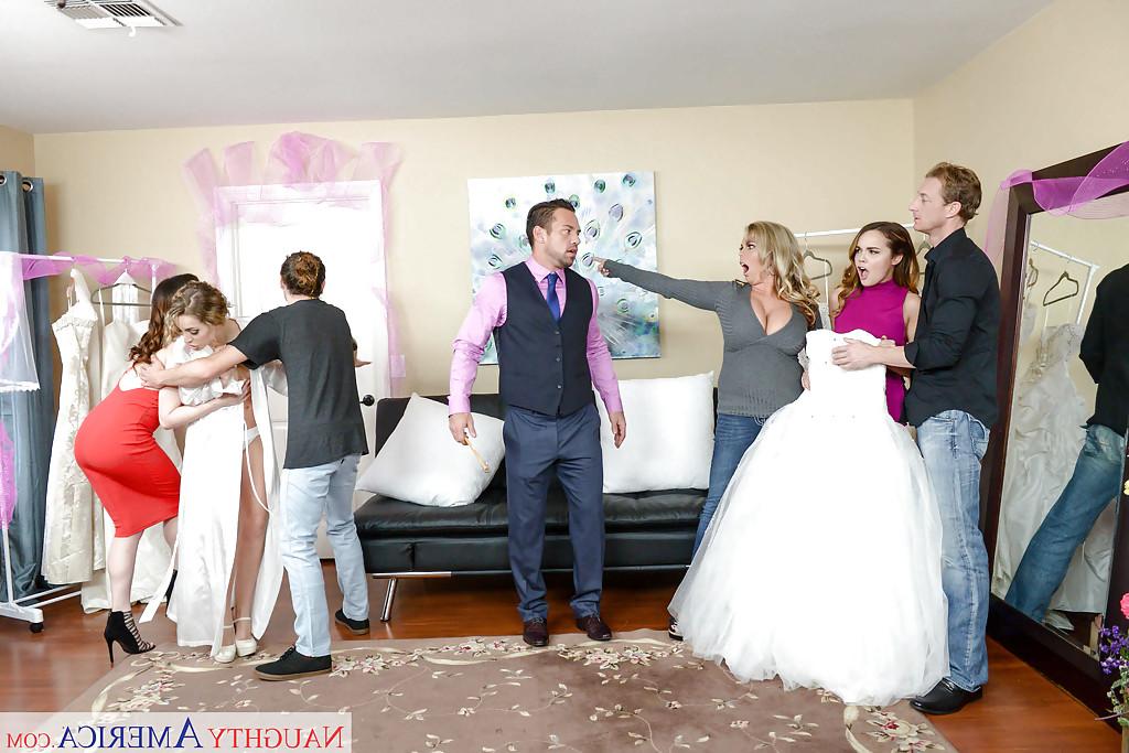 16P Pornstar wedding features Dillion Harper taking cumshot on pretty face