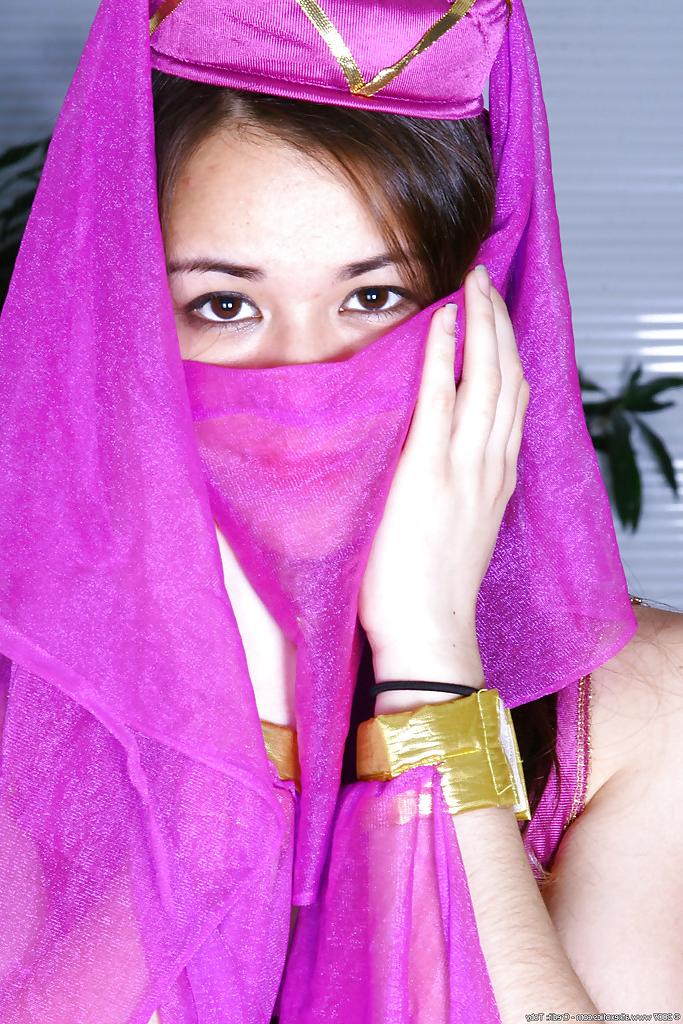 16P Asian amateur Sailor undressing for spreading of hairy pussy