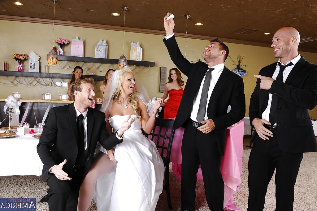 16P Stunning Jada and Phoenix getting fucked deep on a wedding day