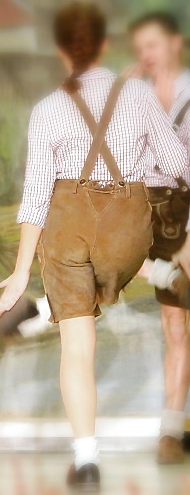 25P Lederhose - Girls Traditional Leatherpants - BIGGEST GALLERY